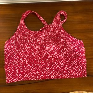Buffbunny Large Rosa Bra - bossy print in salsa - gently used